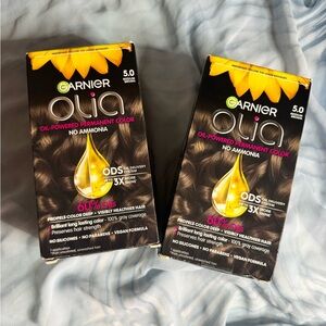 2 Garnier Olia Hair Color 5.0 Medium Brown